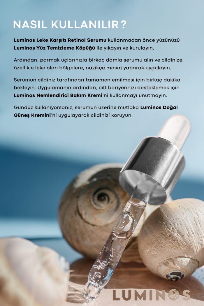 Luminos Spf 50+ Doğal Güneş Kremi - 50ml ( Leke Karşıtı Retinol Serum Hediye ) - Görsel 7
